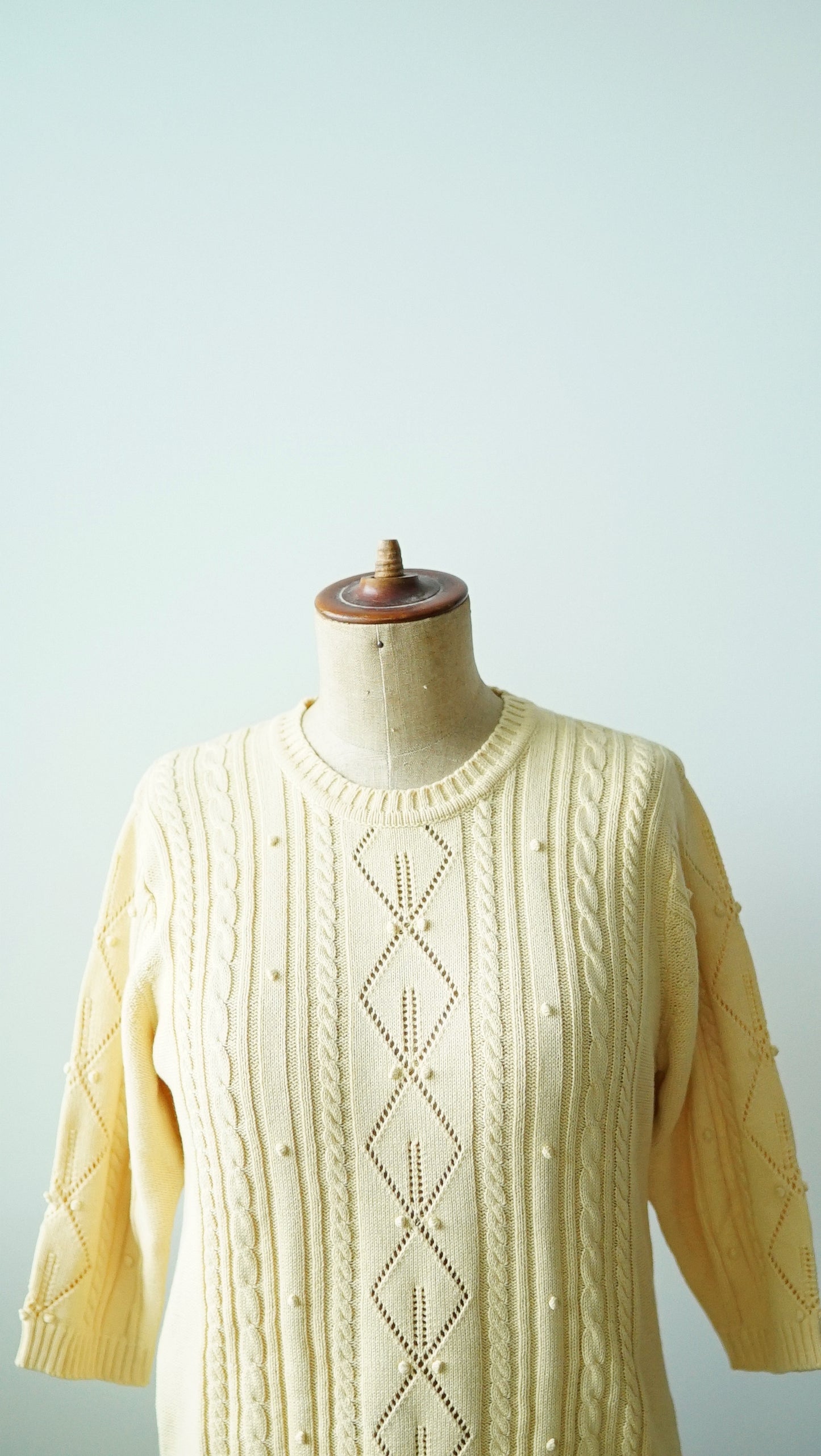 Strick Pullover gelb