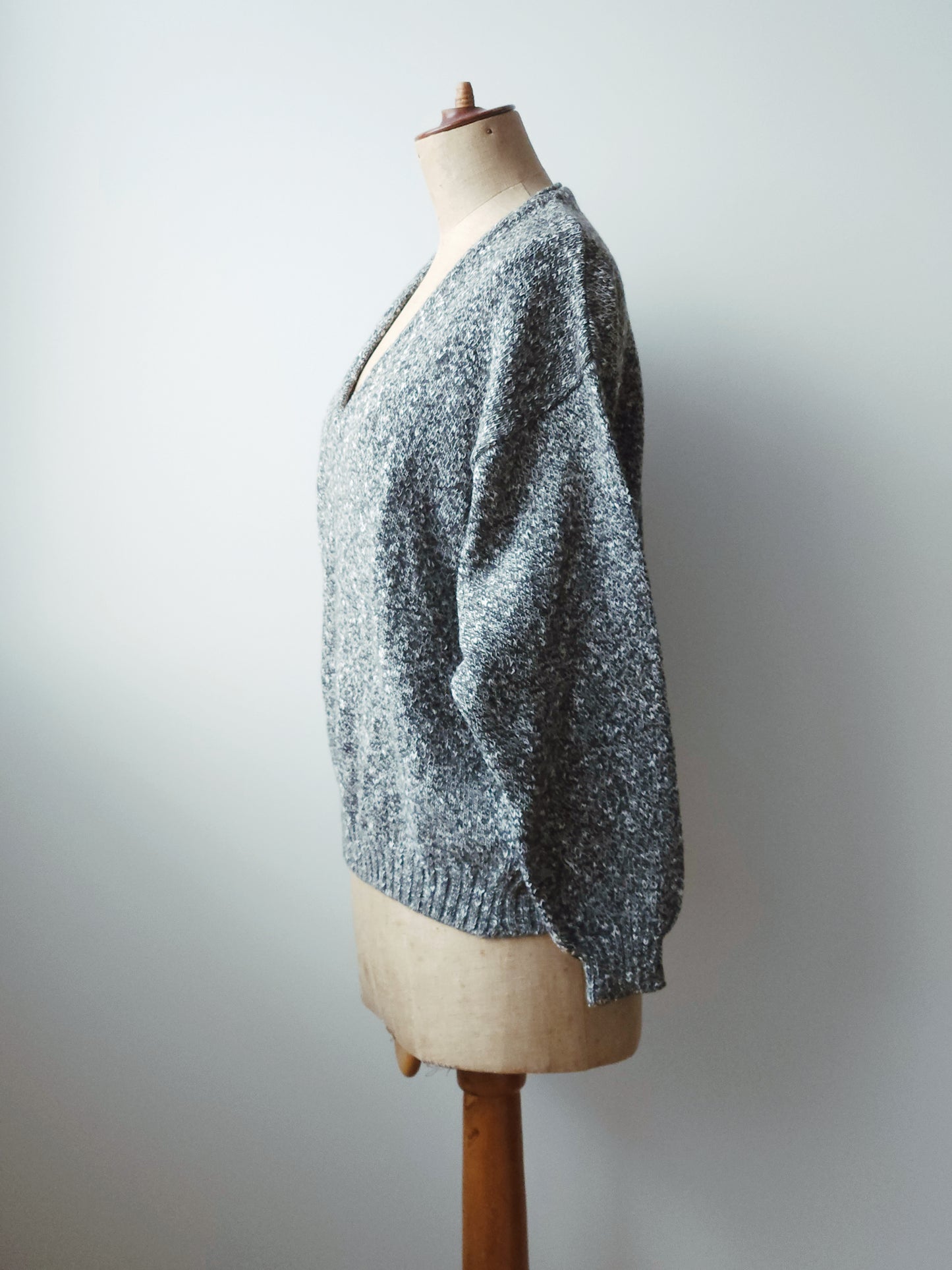 Strick Pullover grau