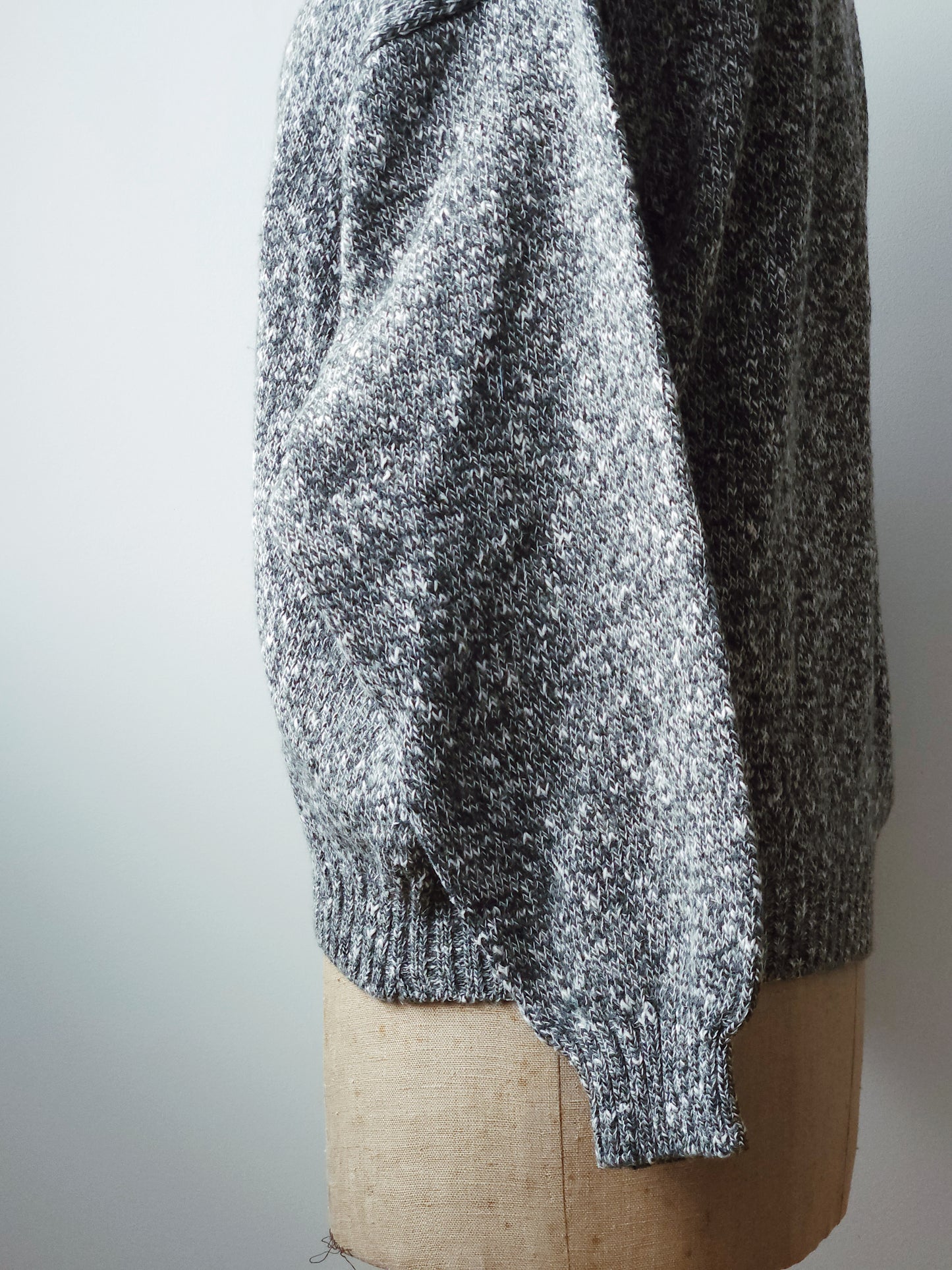 Strick Pullover grau