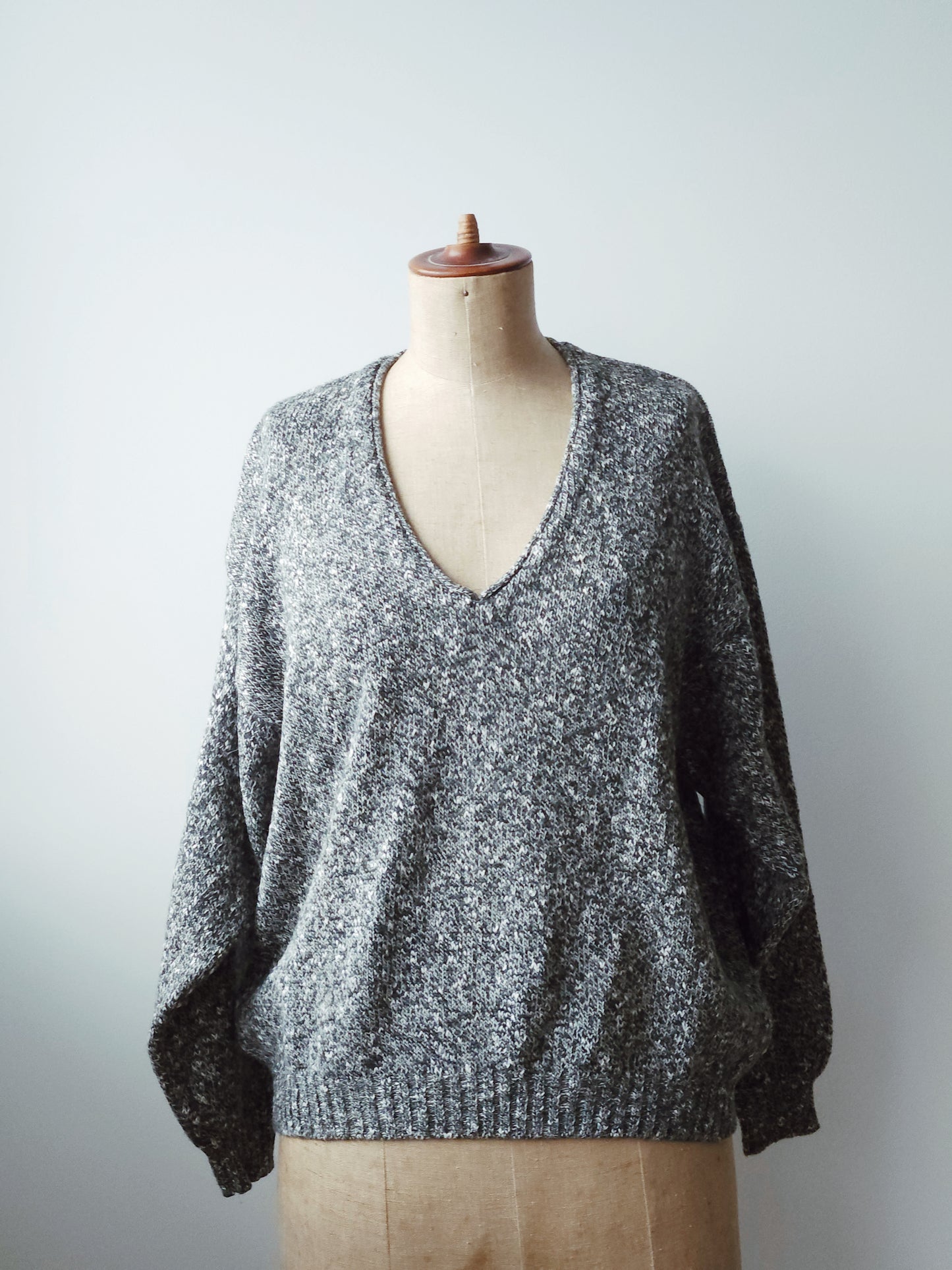 Strick Pullover grau