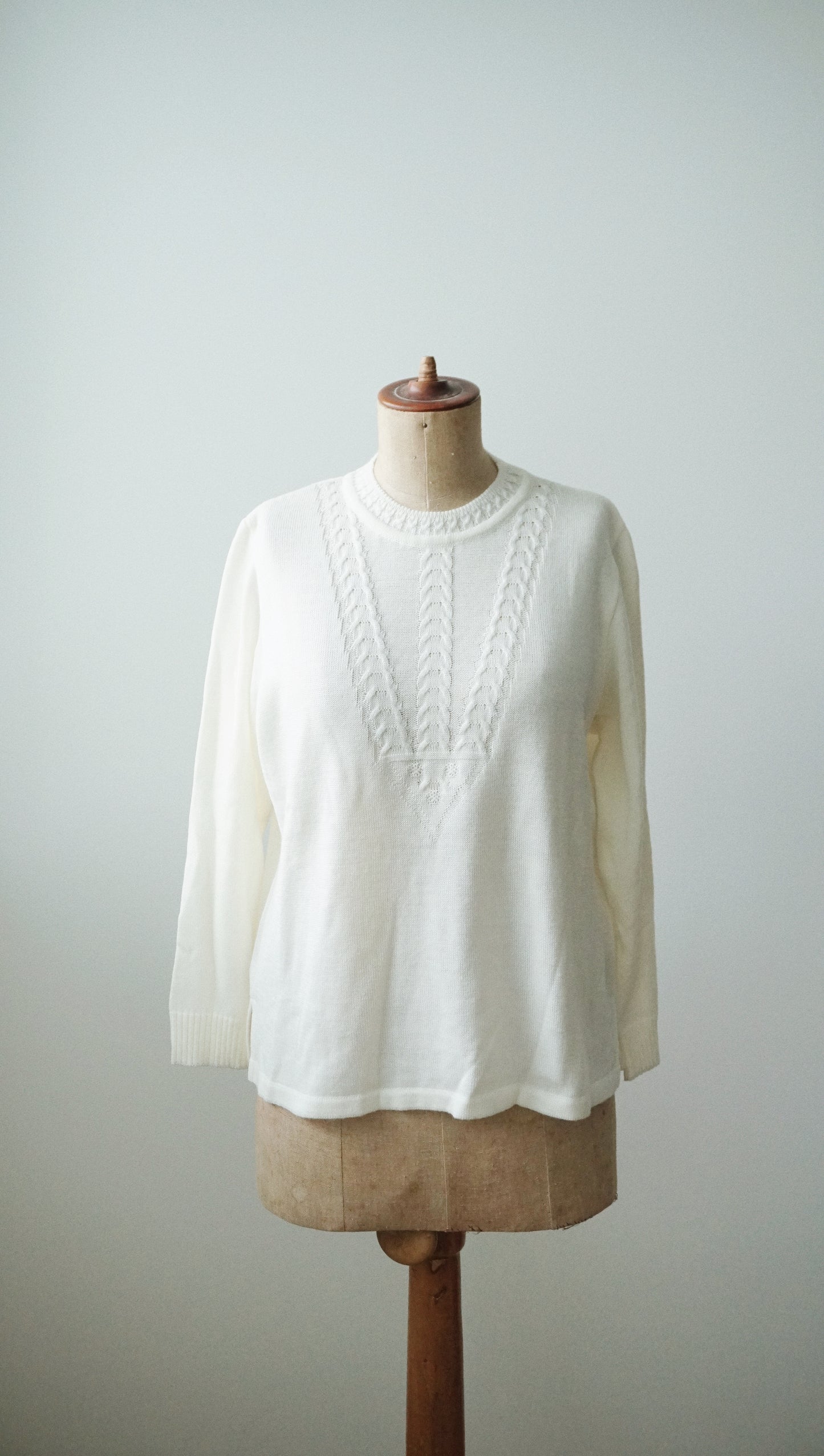 Strick Pullover weiß