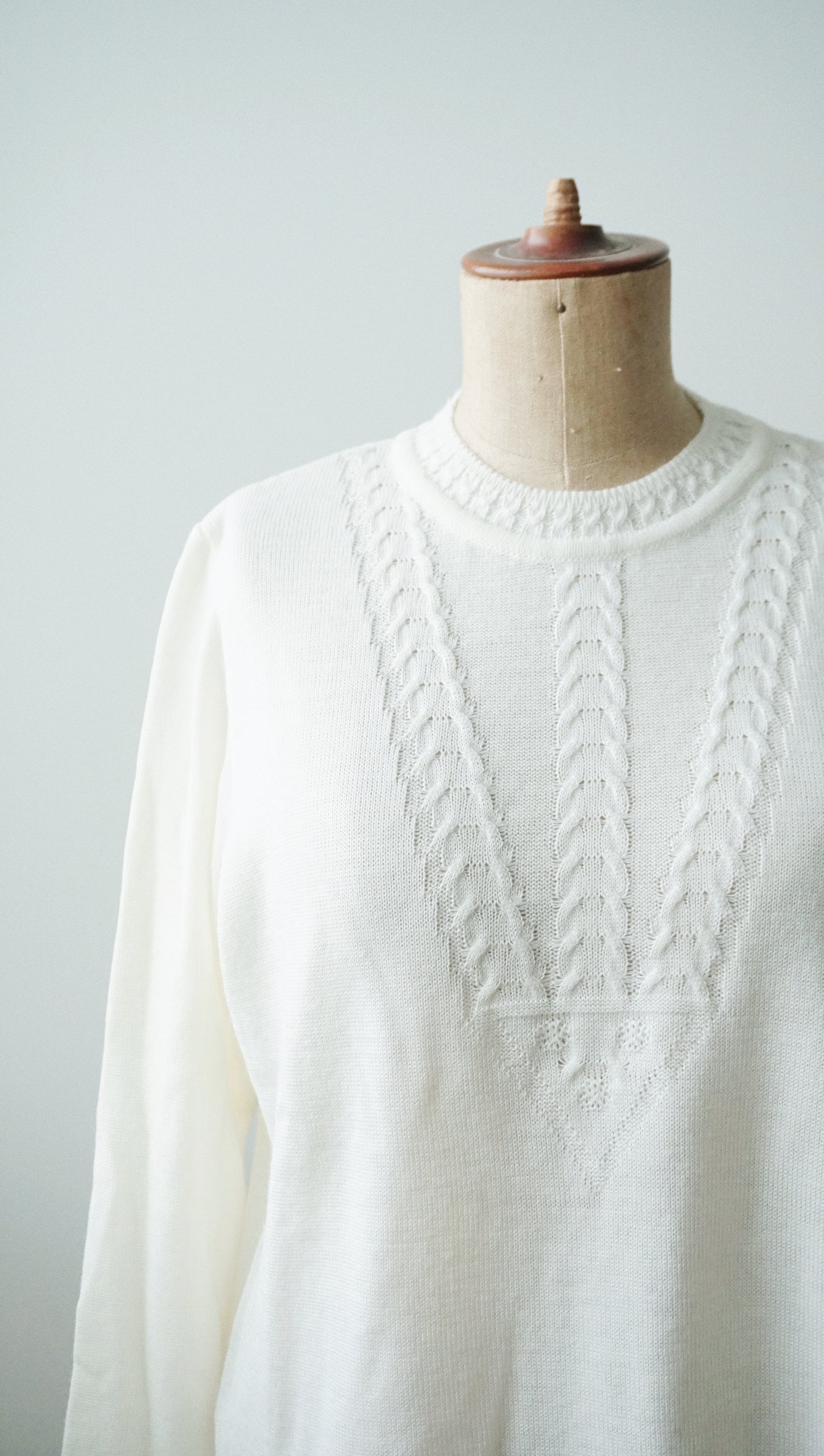 Strick Pullover weiß