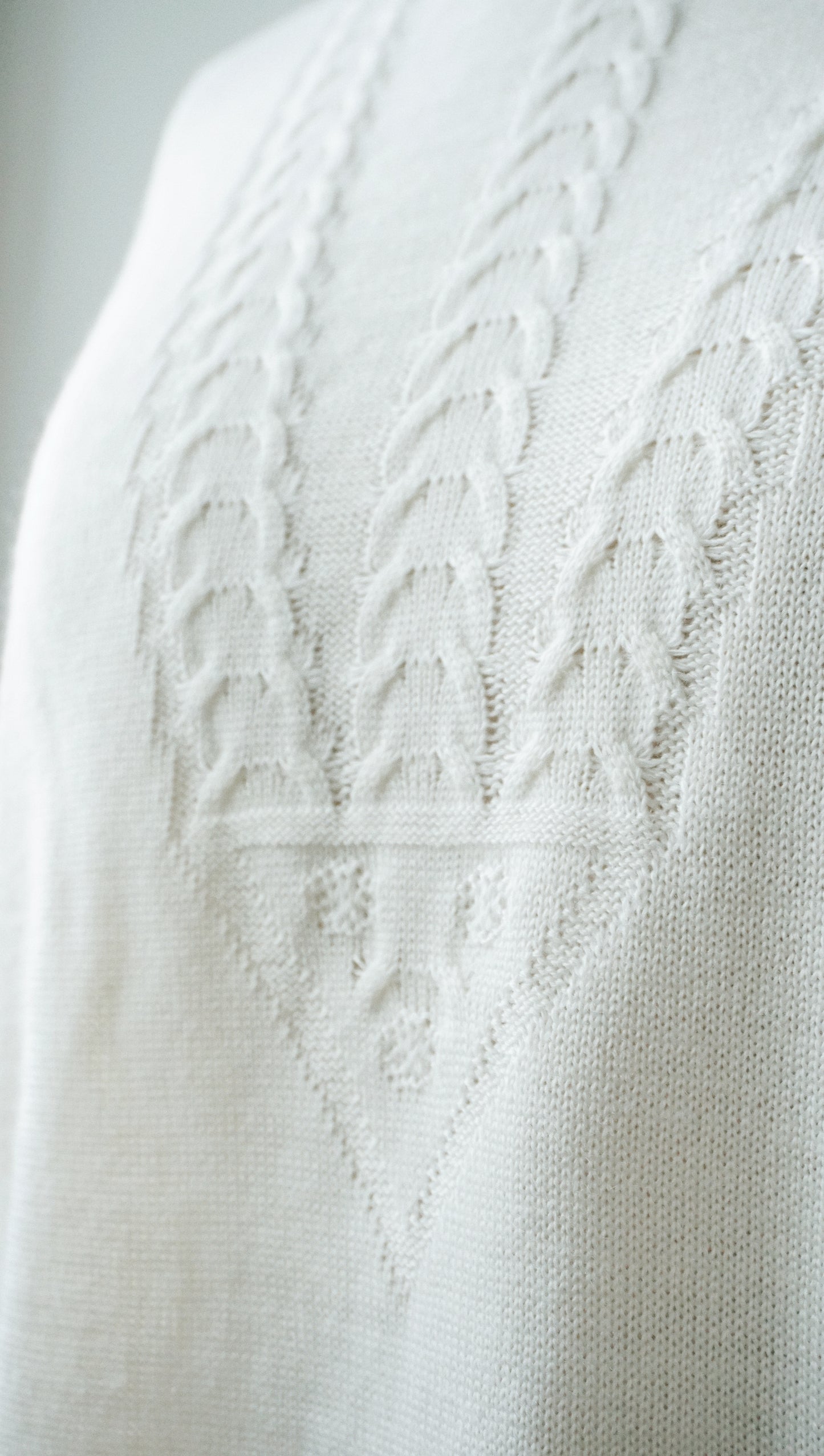 Strick Pullover weiß