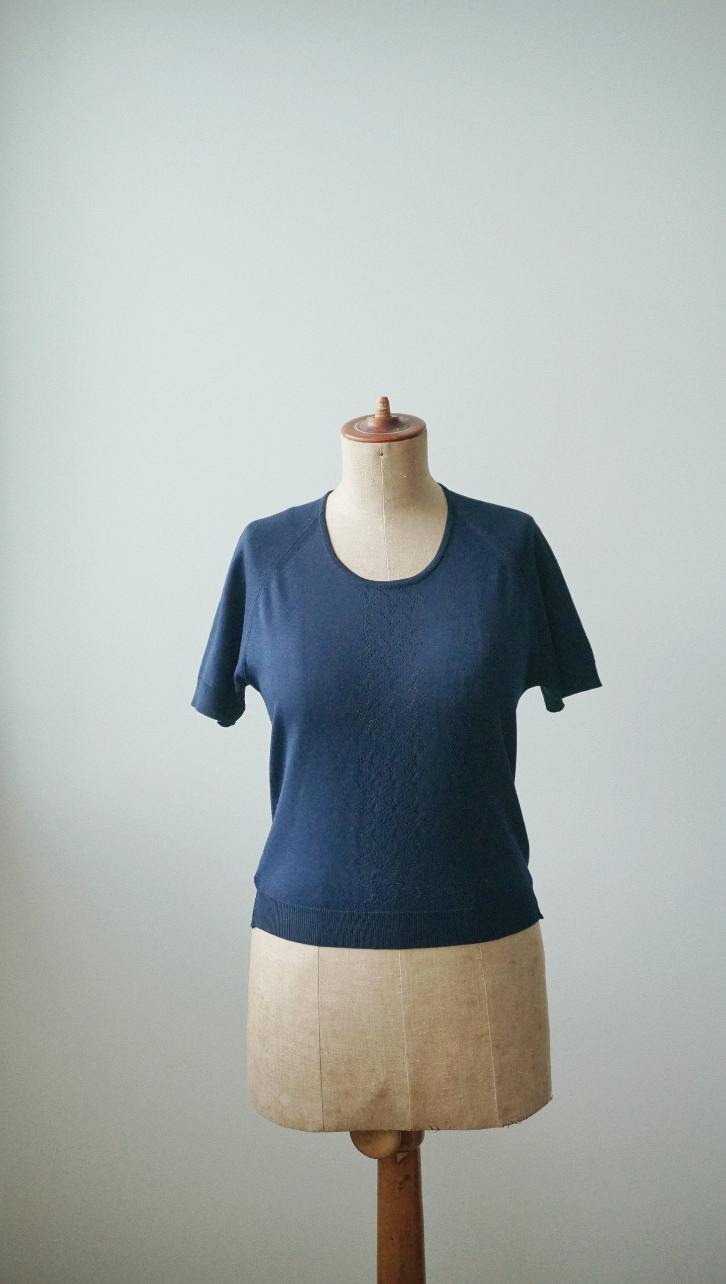 Shirt blau muster