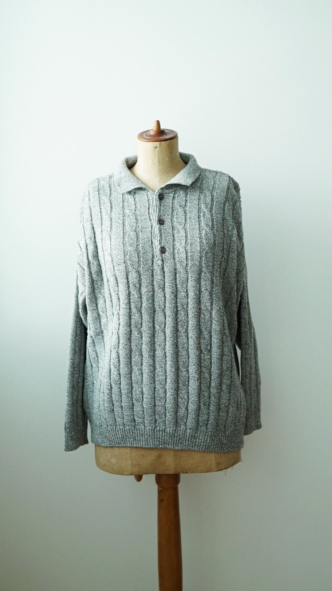 Strick Pullover grau