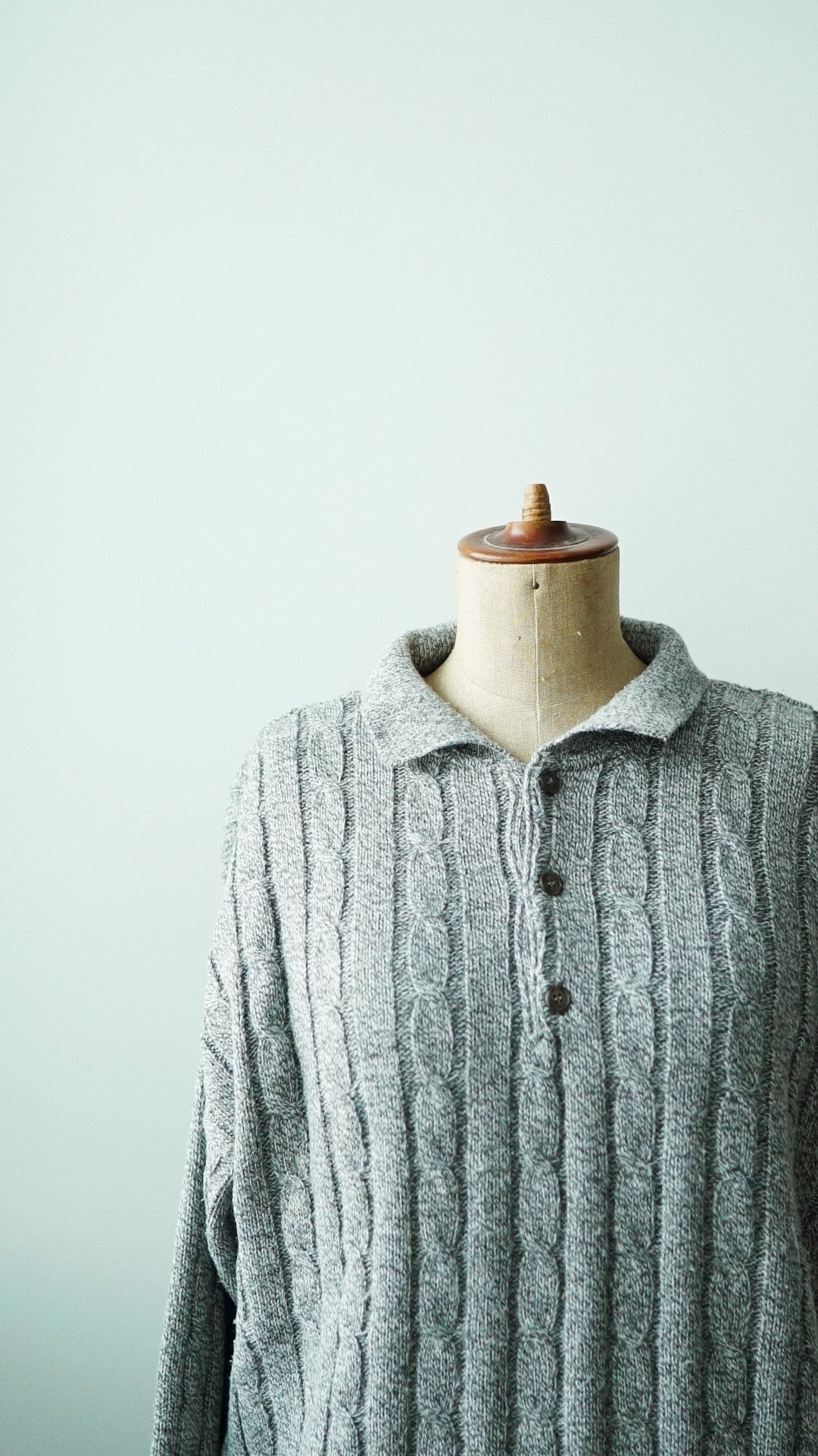 Strick Pullover grau