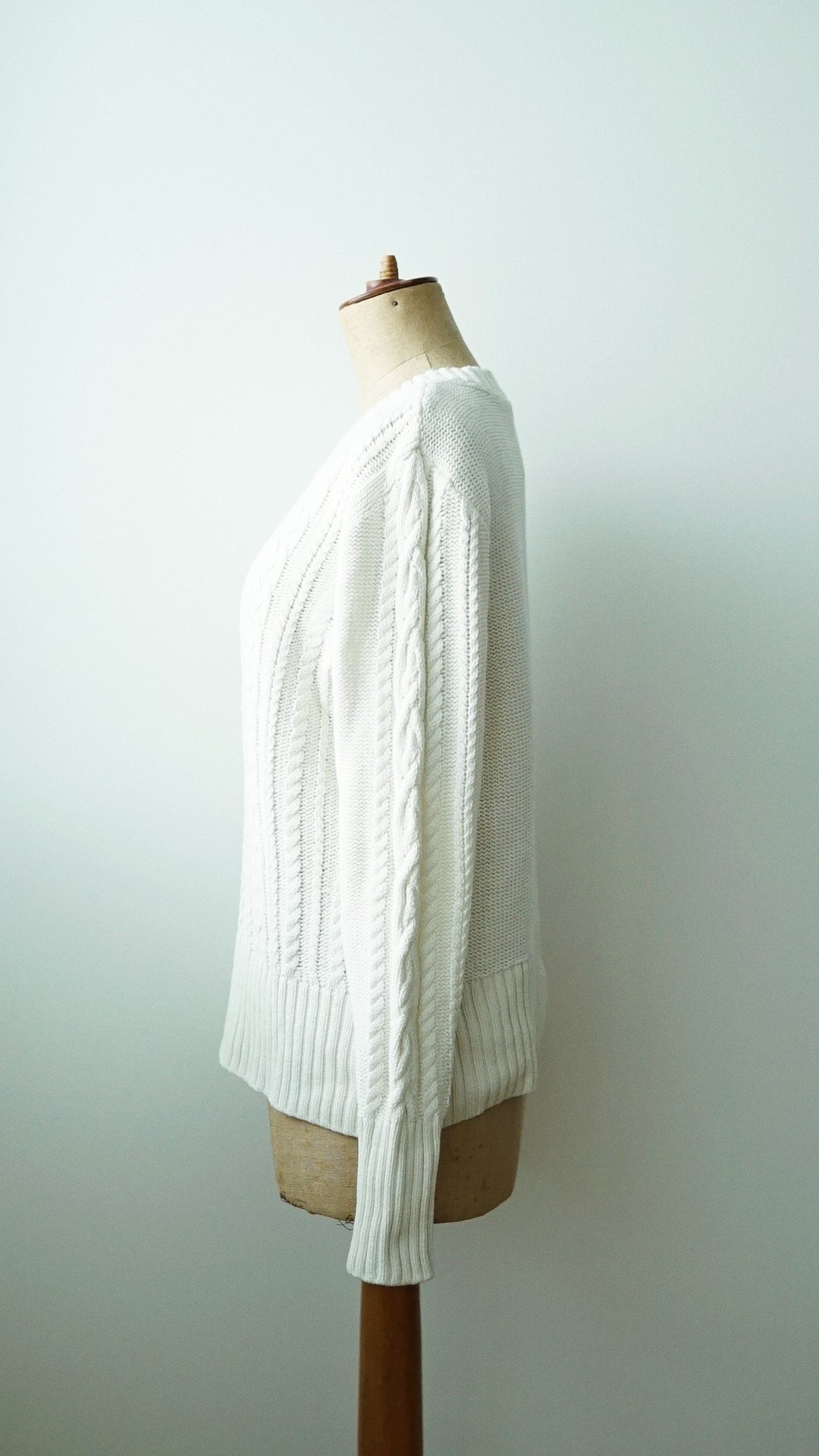 Strick Pullover weiß