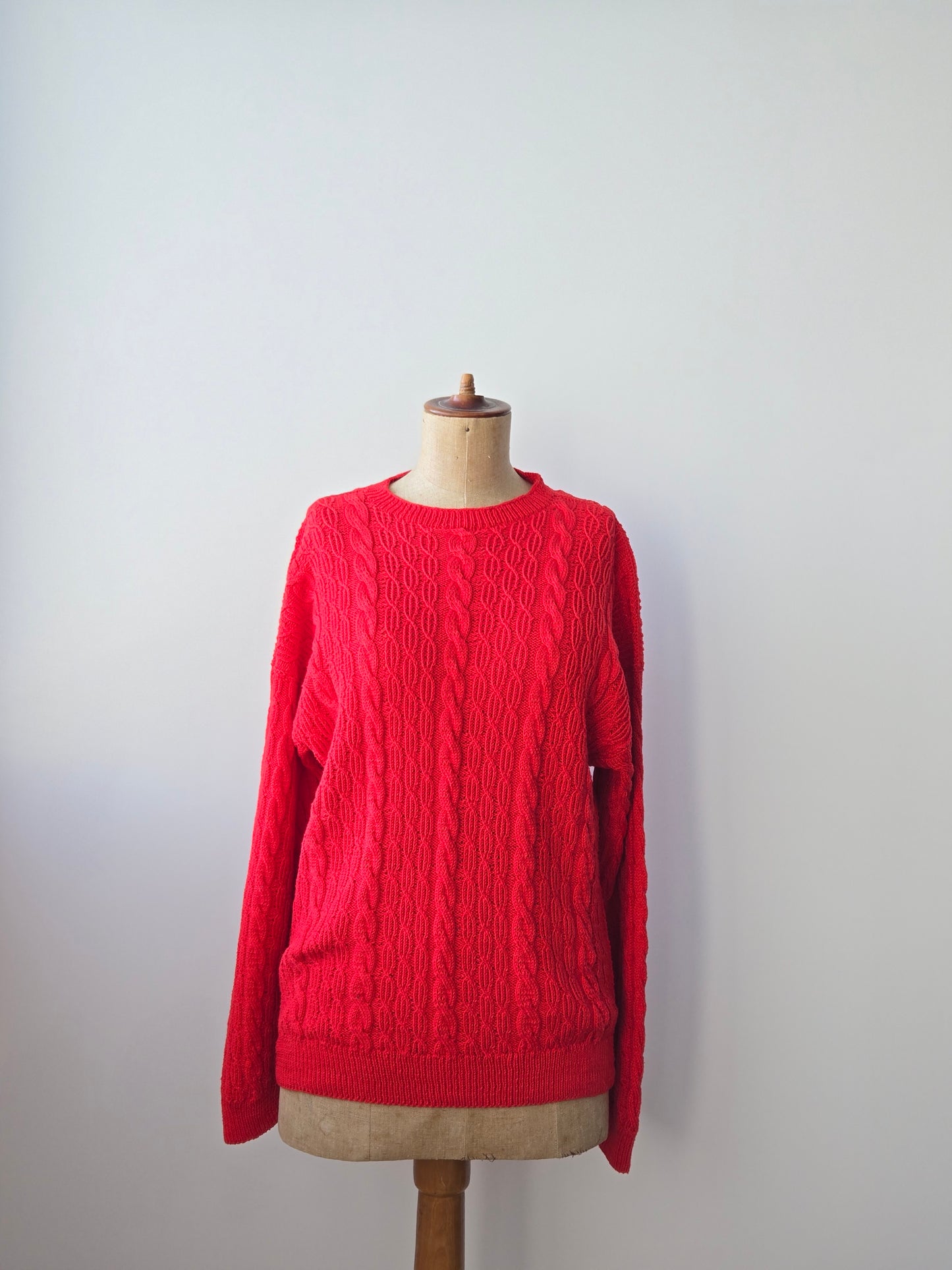 Strick Pullover Zopfmuster