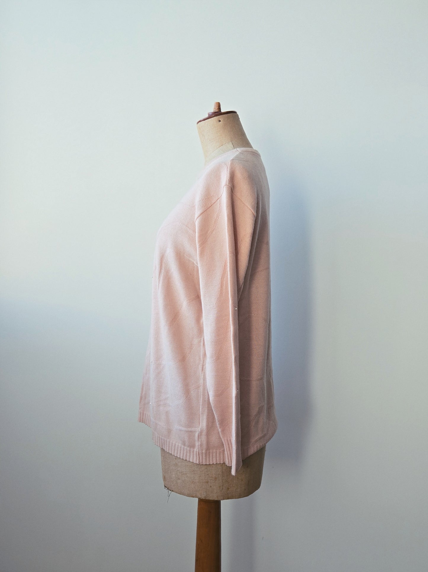 Strick Pullover Perlen