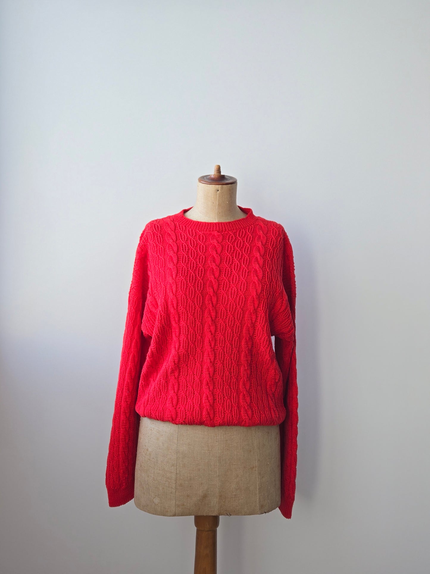 Strick Pullover Zopfmuster