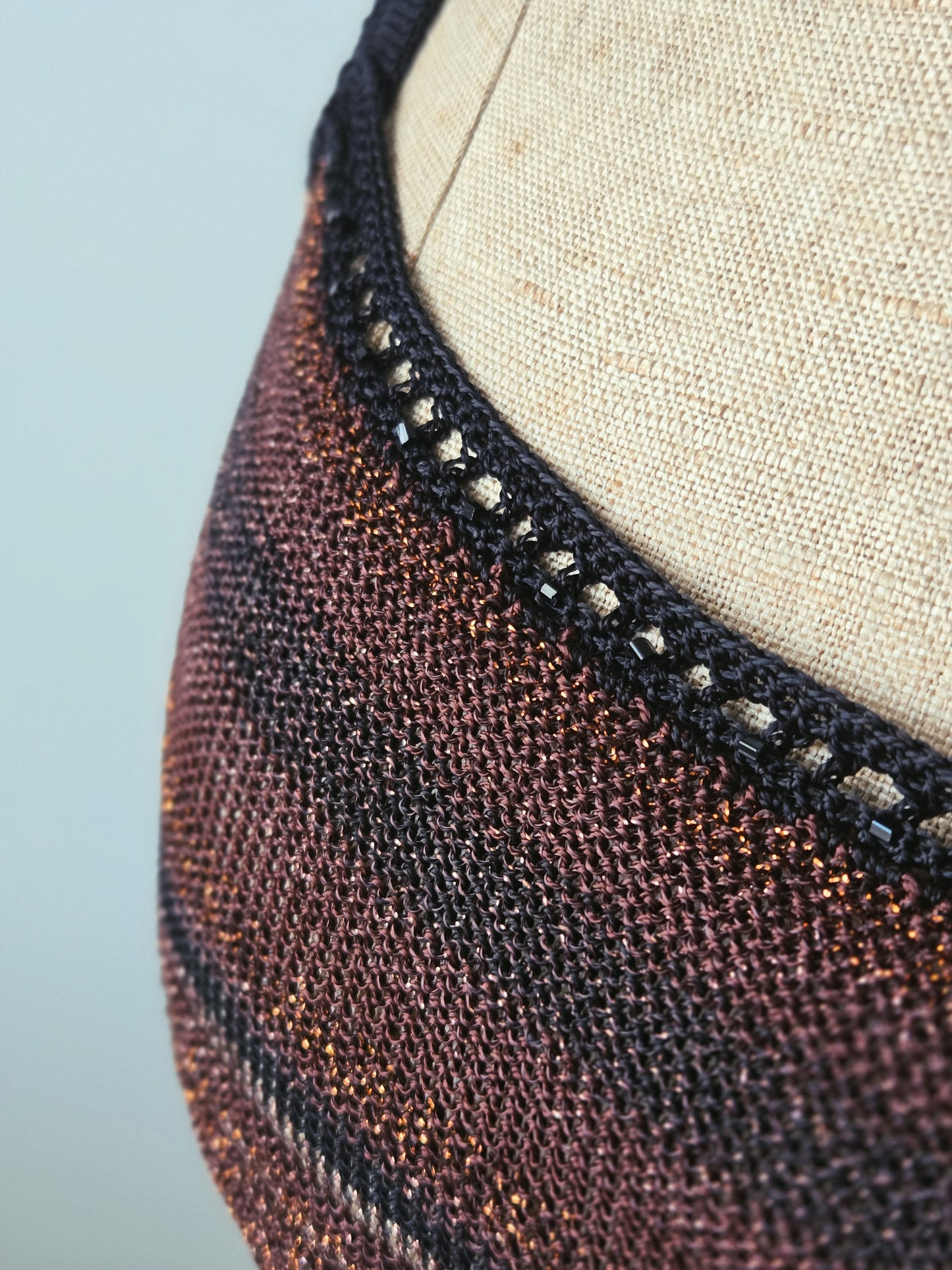 Glitzer Top Strick