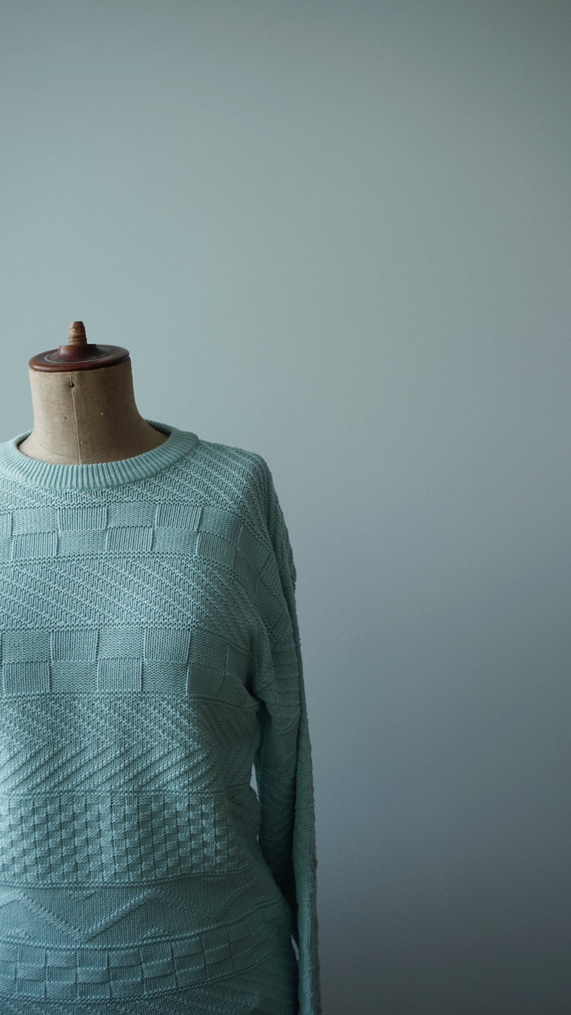 Strick Pullover türkis