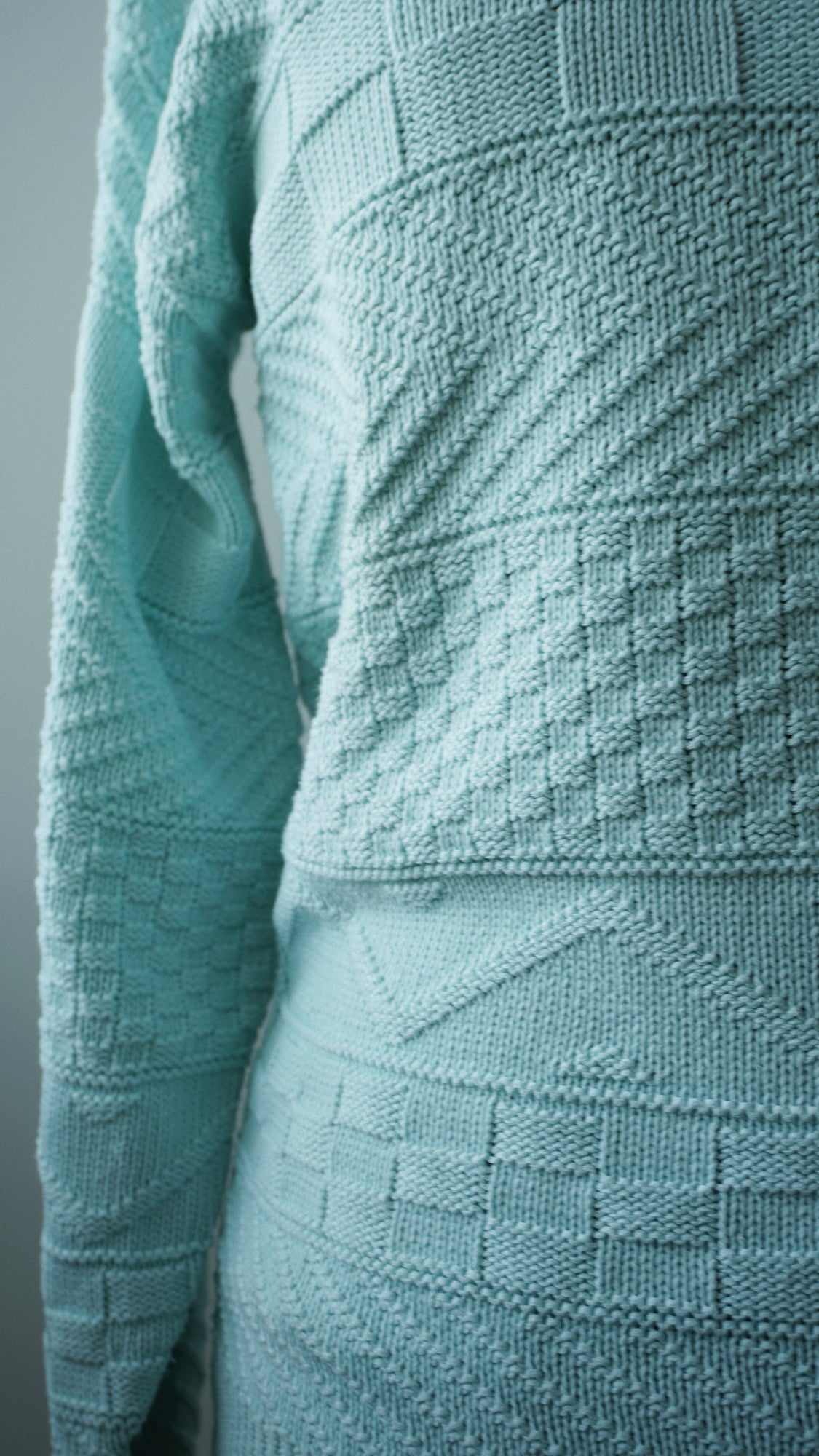 Strick Pullover türkis