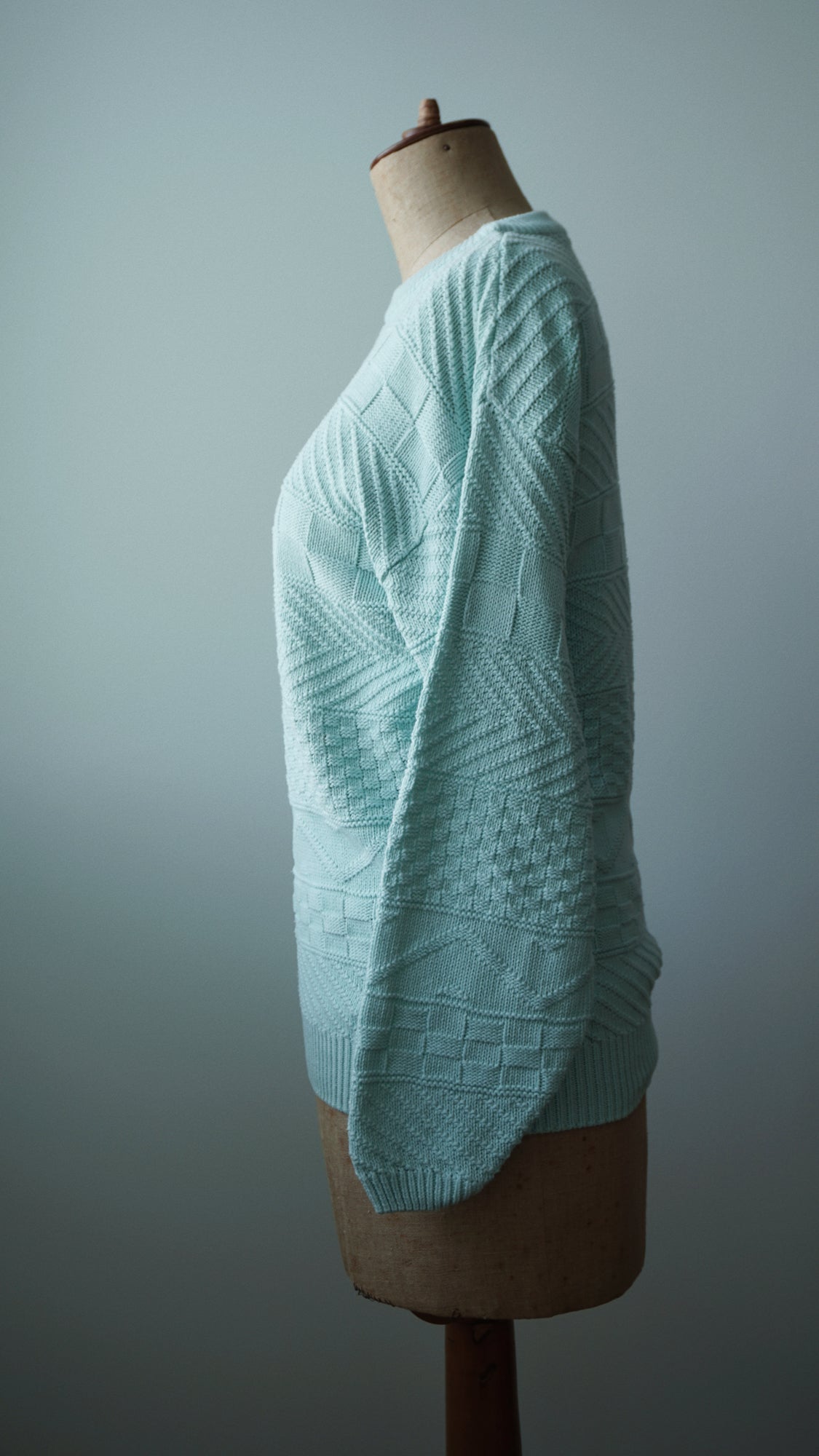 Strick Pullover türkis