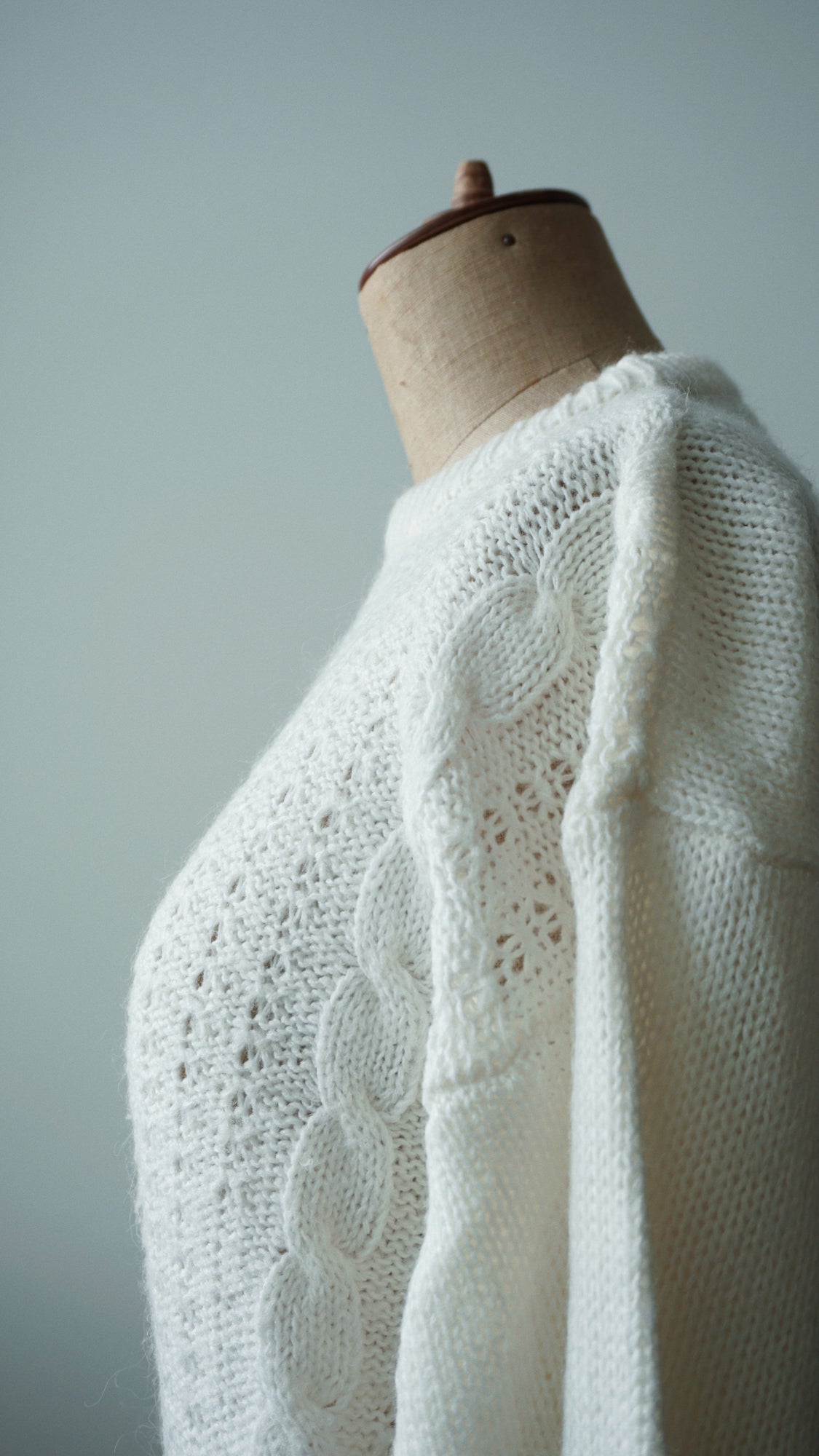 Strick Pullover weiß