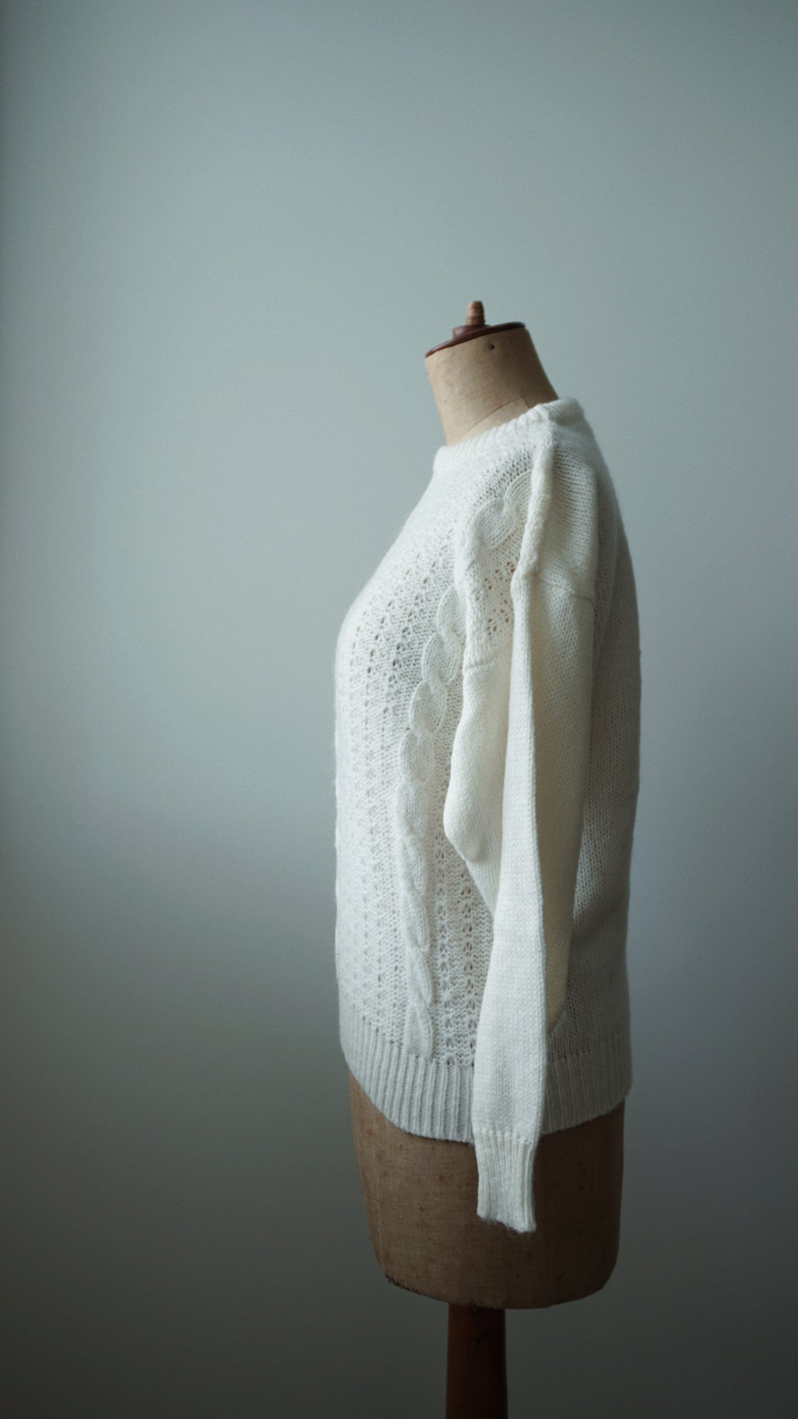 Strick Pullover weiß