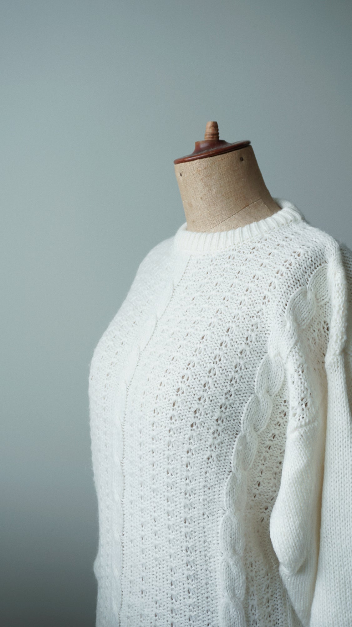 Strick Pullover weiß