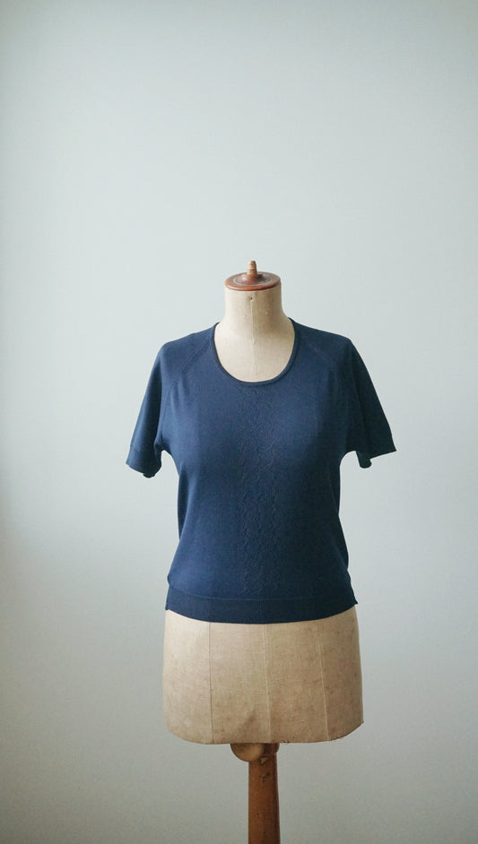 Shirt blau muster