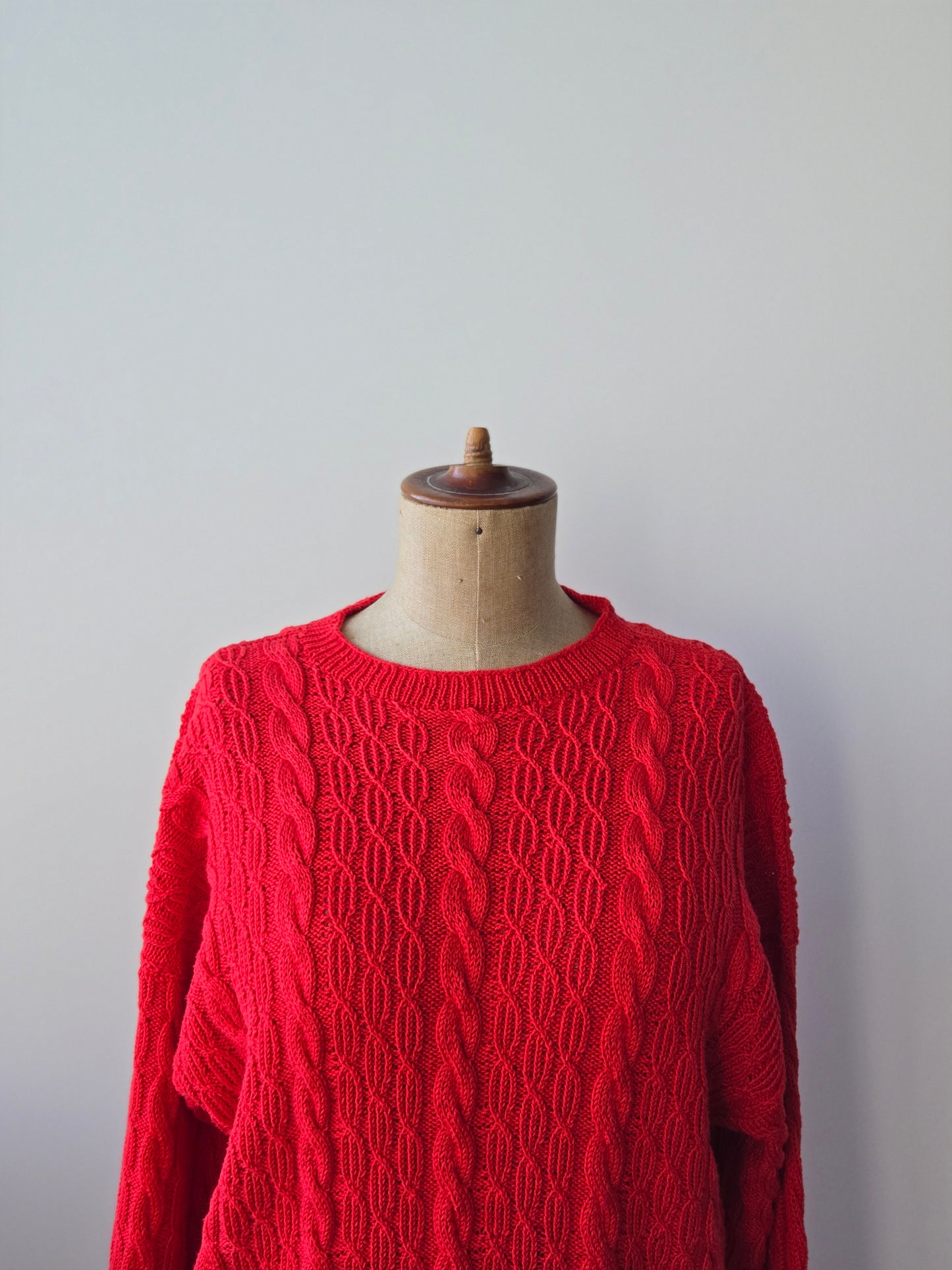 Strick Pullover Zopfmuster